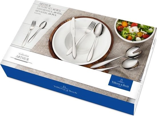 Villeroy & Boch Arthur Besteckset - 68 Teile - Edelstahl