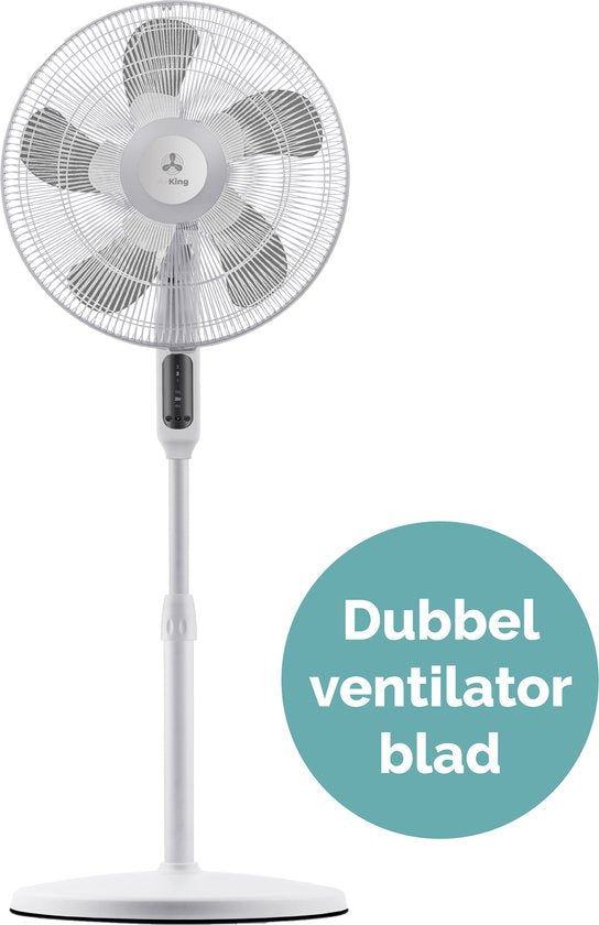 AirKing Stativ-Ventilator Weiß - 3-stufiger