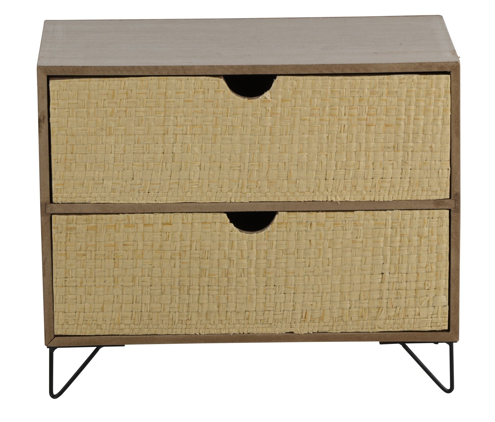 BOHO Mini Holzkommode JASJE mit Schubladen 21cm