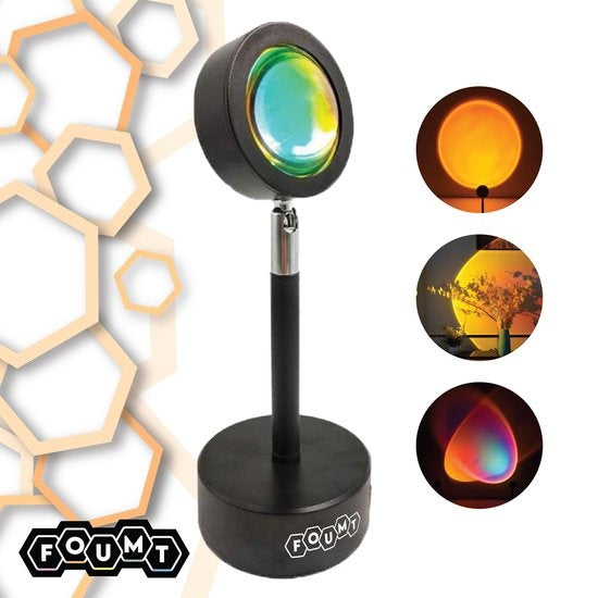 Foumt Sunset Lampe Sunset - Projektor - Sunset Projektorlampe - Sunset Lampe - Schwarz