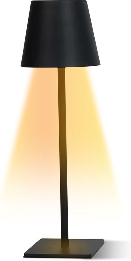 WITTS Tischlampe - Tischlampe für das Schlafzimmer - Wiederaufladbare Tischlampe - Tischlampe für das Schlafzimmer