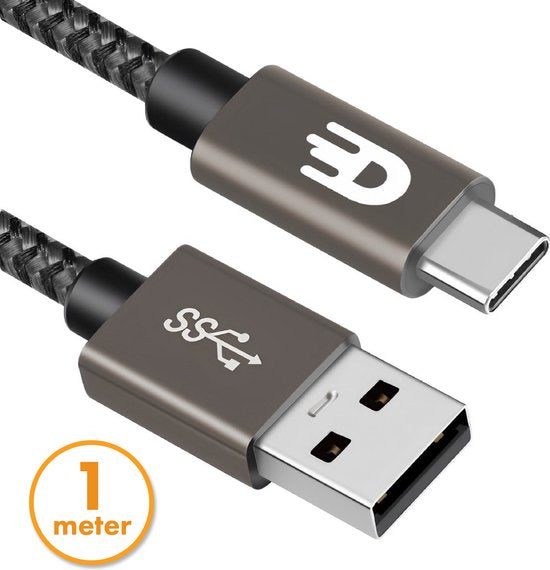 Drivv. USB-auf-USB-C-Kabel - Schnellladegerät - USB-C-Daten- und Ladekabel - kurz - 1 Meter - geeignet für Samsung
