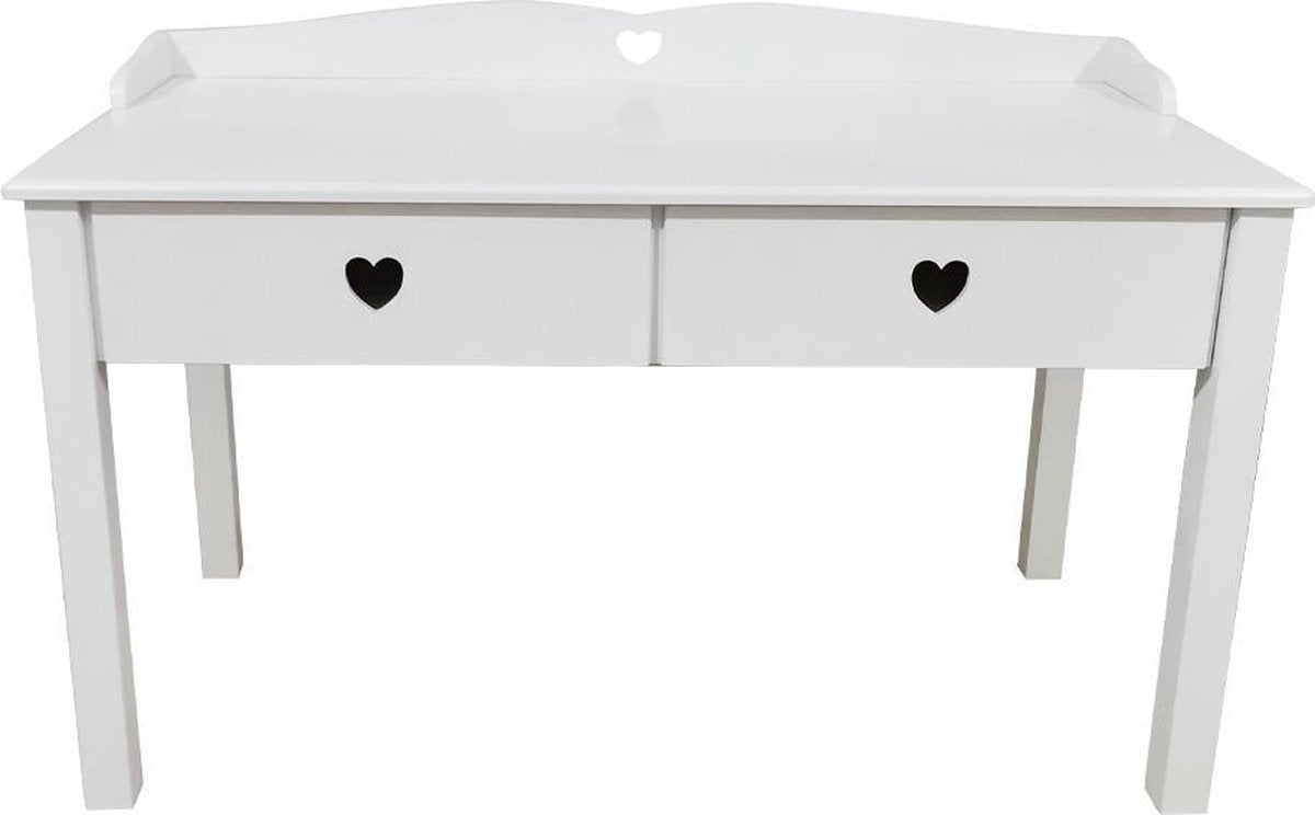 VDD Kinderschreibtisch - 2 Schubladen - 55 x 110 x 61 cm - Weiß