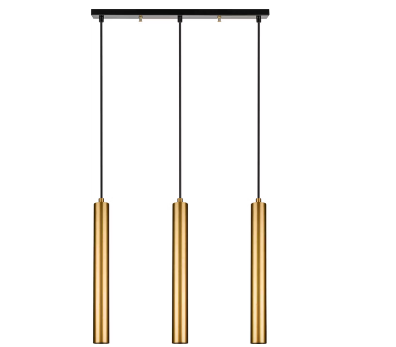 Squid Lighting Pendelleuchte - 3 Röhren - 60 x 140 cm - Gold