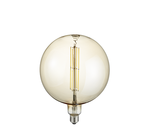 Trio - dekorative Lampe - LED - dimmbar - 8W - 25.000 Stunden - braun getönt - 26x20 cm