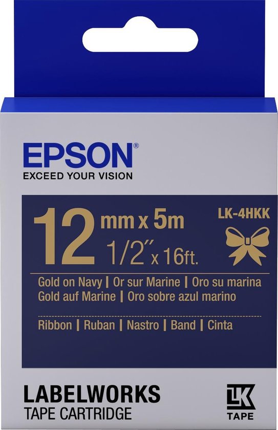 Druckeretiketten Epson C53S654002 Blau Gold