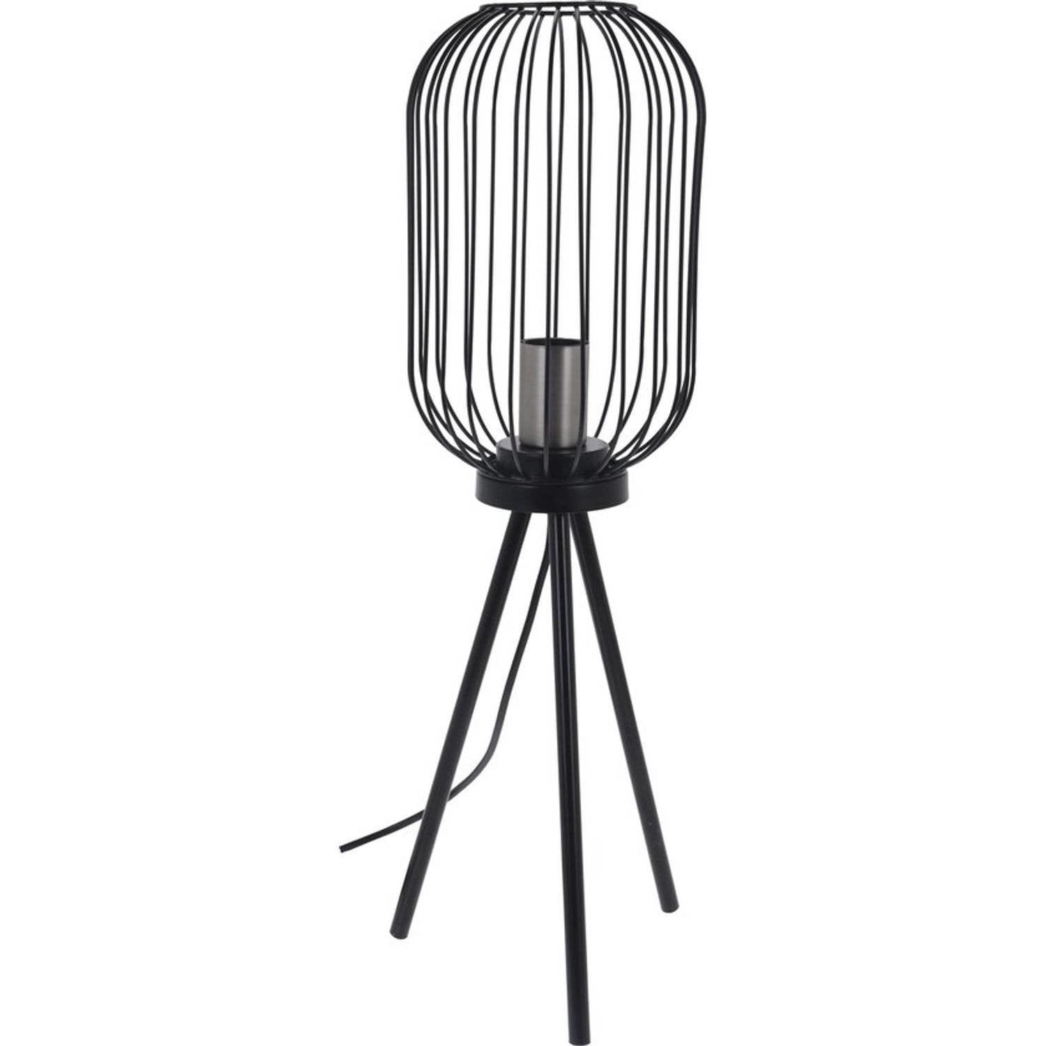 Industrial Stehleuchte - Metall und Holz - 60 cm - Home & Styling - Wohnen & Einrichten - Beleuchtung - Stehlampen