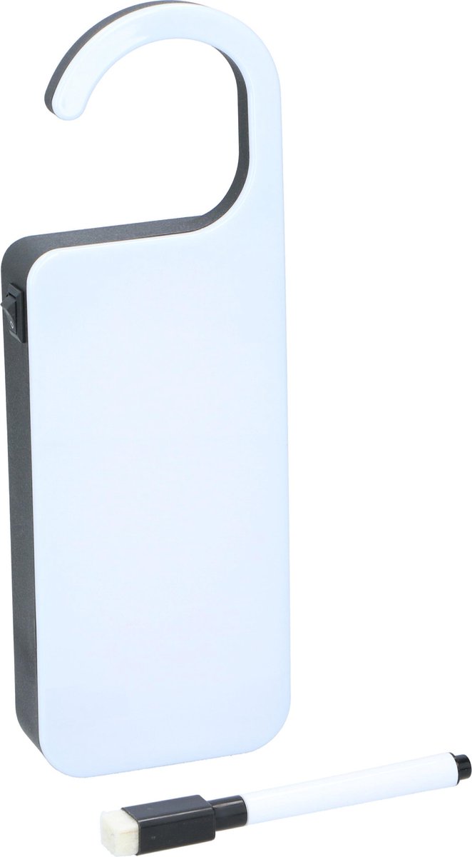 Grundig Türhänger - LED-Lampe - Memo Board - Schwarz/Weiß
