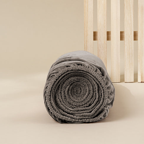 SJUMO Silky Smooth - Warm Grey - Spannbetttuch - 200/210 x 180cm