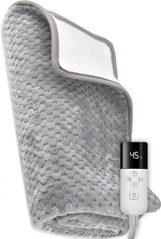 KRAFT Electric Blanket - Waschmaschinenfeste Unterbettdecke - 150 x 80 cm - Grau