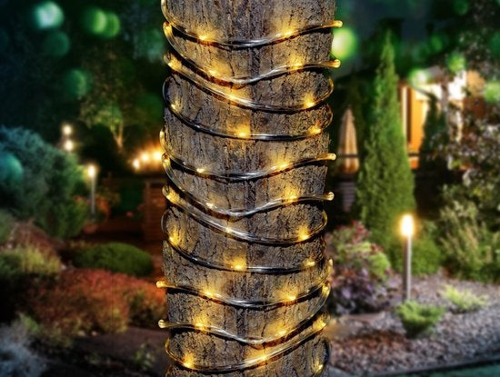 Grundig Lichterkette - Solar - 100 LEDs - Warmes Licht - 10 Meter