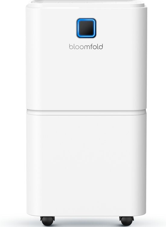 Bloomfold Luftentfeuchter - 12L pro Tag - inkl. Wasch-Trocken-Funktion - geeignet für Wohnzimmer