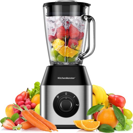 KitchenMonster® Blender Pro 1200 Watt - Smoothie Maker 1