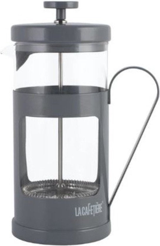 La Cafetière Cafetière Monaco 1 Liter 24 Cm Glas/Edelstahl Dunkelgrau