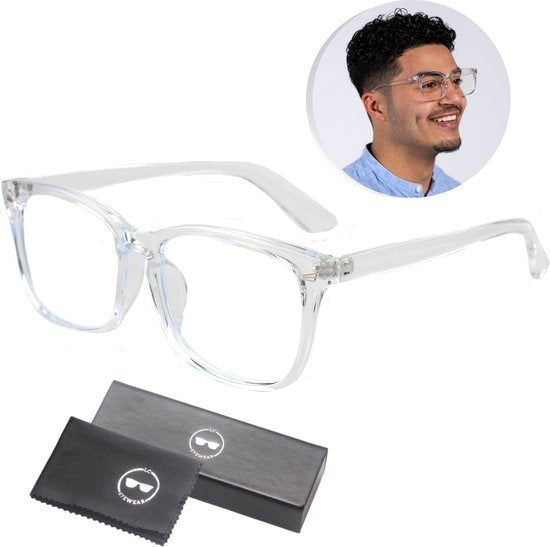 LC Eyewear Computerbrille - Blaulichtfilter - Blaulichtbrille - Displaybrille - Design - Unisex - Transparent