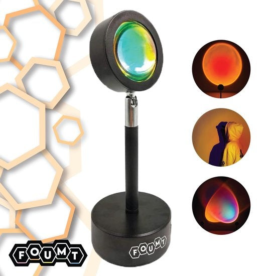Foumt Sunset Lampe Sunset Rot - Projektor - Sunset Projektorlampe - Sunset Lampe - Schwarz