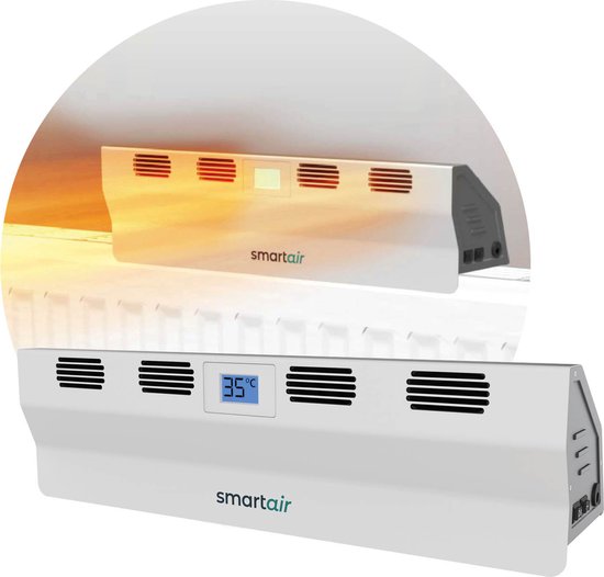 SmartAir Boost - Tragbarer Heizkörperlüfter - Universal - Energieeffizient - Kabellos