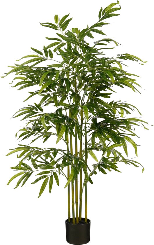 Mica Decorations Bambus-Kunstpflanze im Topf - H150 x Ø60 cm - Grün