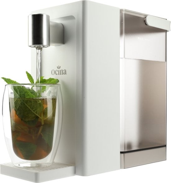 Ocina - Heißwasserspender - mit Digitalanzeige - Luxus-Wasserkocher - 3 Liter - Weiß