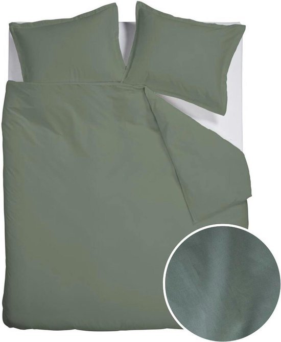 Ambiante Bamboo Uni Bettbezug - Lits-Jumeaux - 240x200/220 cm - Grün