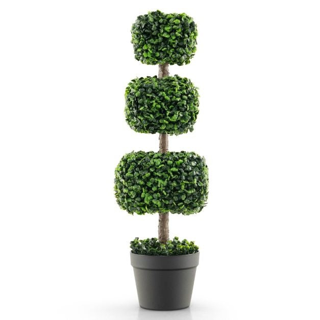 Künstlicher Buchsbaum-Baum in Form von Coast - Grün/Schwarz - 75cm