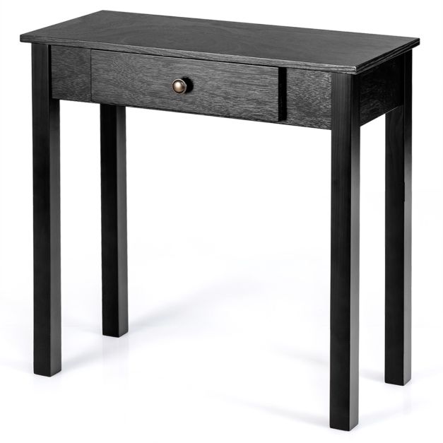 Coast Nachttisch - Holz - MDF - 71 x 30 x 71 cm - Braun & Schwarz
