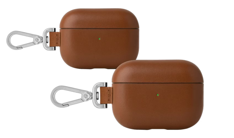 2x Native Union Luxus-Ledertasche für AirPods Pro - Dunkelbraun