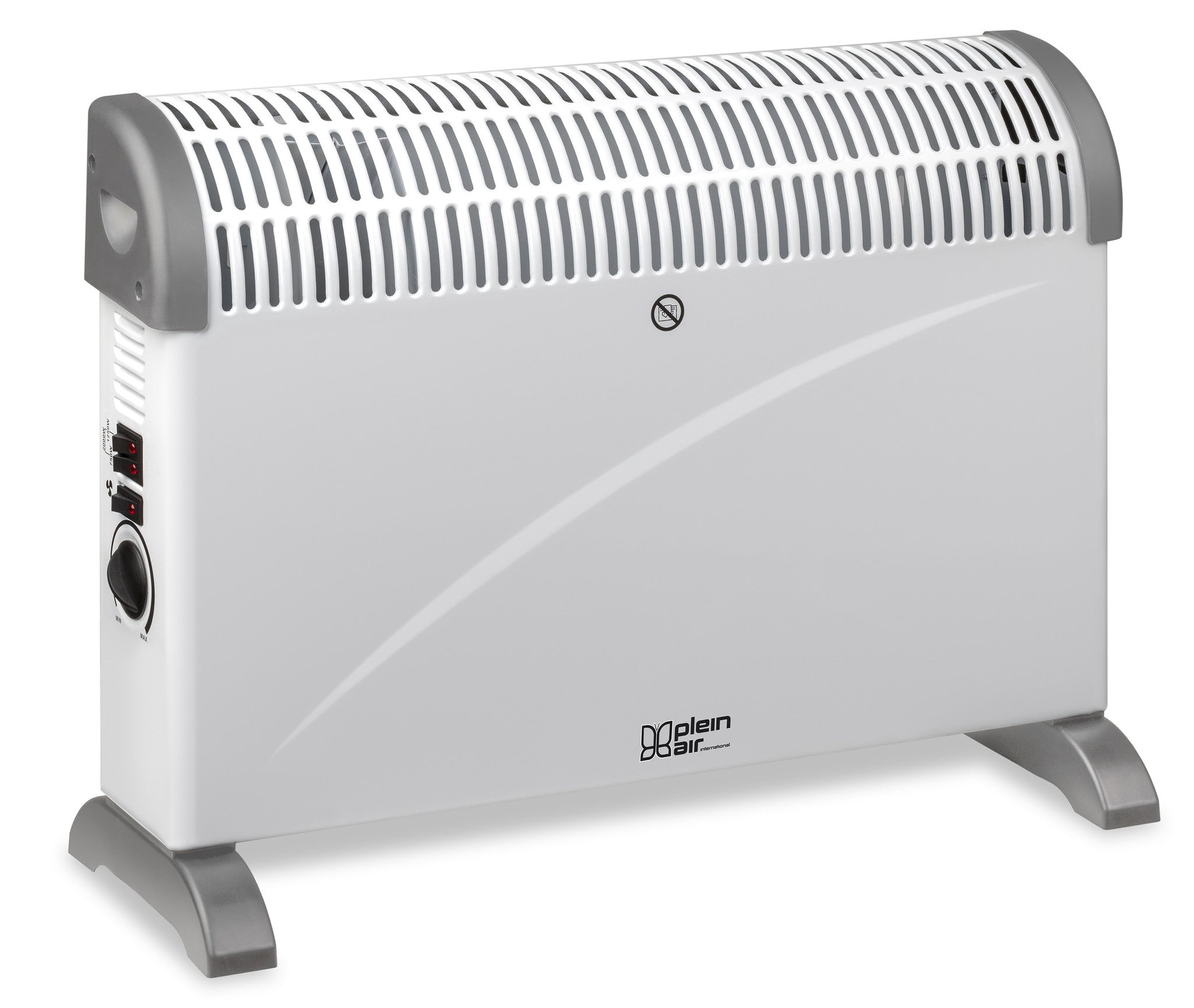 Plein Air Elektroheizgerät TCT-2000 | 750/1500/2000W | Innenbereich | Badezimmer | Einstellbarer Thermostat | Weiß | 25m²