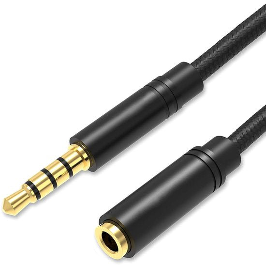 Qost - Audio-Verlängerungskabel - 3 Meter - Buchse zu Stecker - Aux / 3