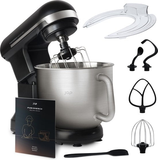 JAP Appliances Mastermix - Küchenmaschine (1000 W) - Küchenroboter mit 6 Geschwindigkeitsstufen und Pulsfunktion - Mixer mit 5