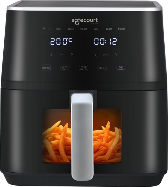 Safecourt Kitchen - Airfryer - Heißluftfritteuse - 1700W - 5L Kapazität - 40ÂºC bis 200ÂºC - Schwarz