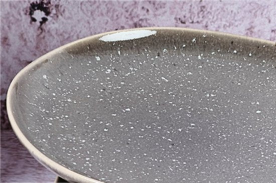 Teller STELLAR Ø18cm - 6 Stück - Betongrau