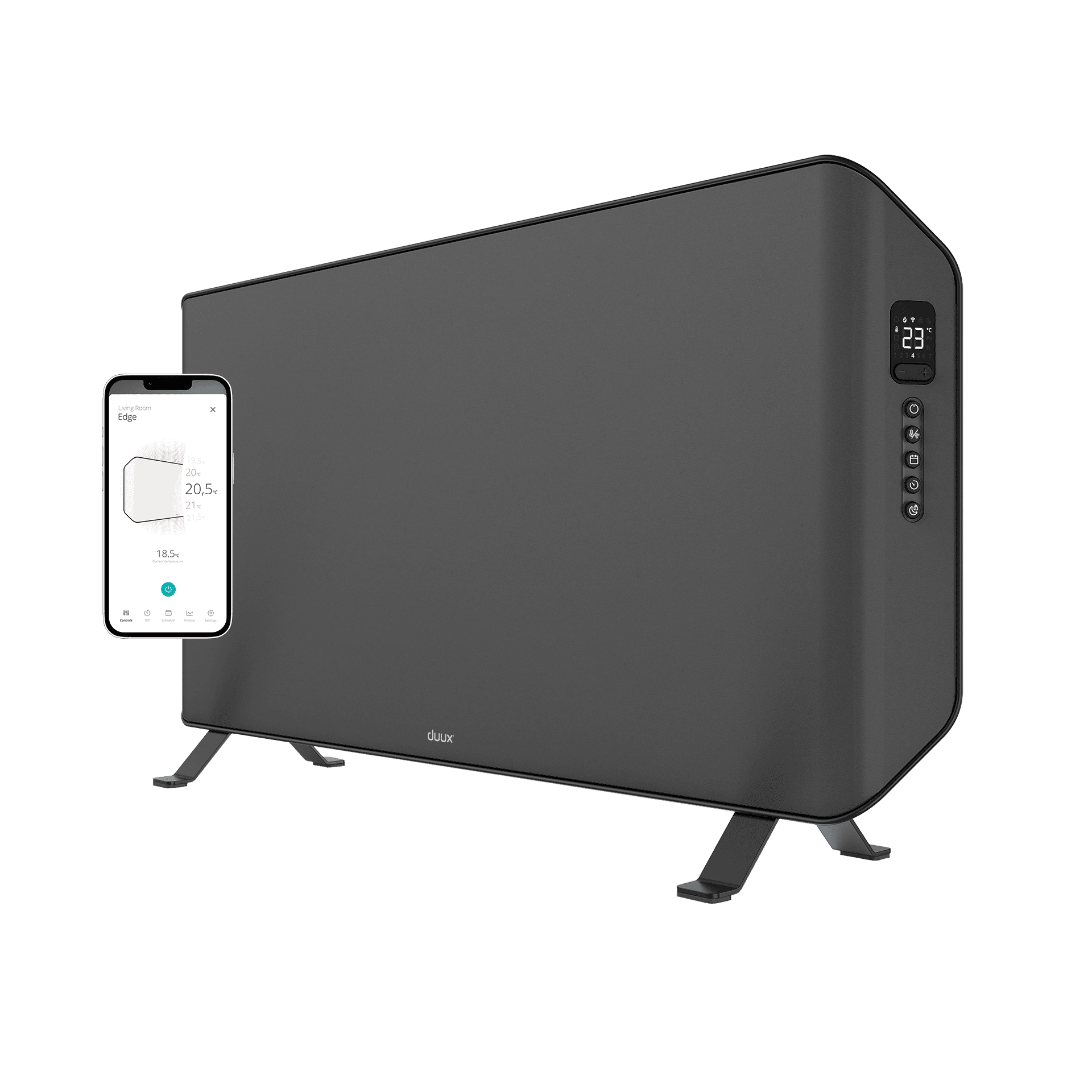 Duux Edge 1000 Smart Konvektorheizung | 15 m² | 1000 W