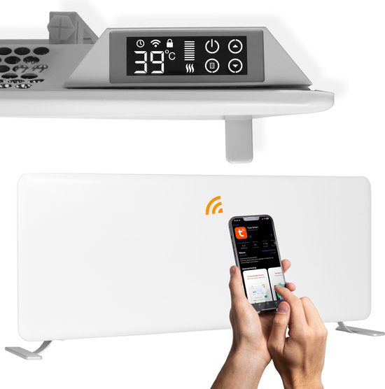EcoHeat Elektrokonvektor mit Wifi - App - Konvektorheizung elektrisch - Heizkörper Heizpaneel - Elektroheizung Haus