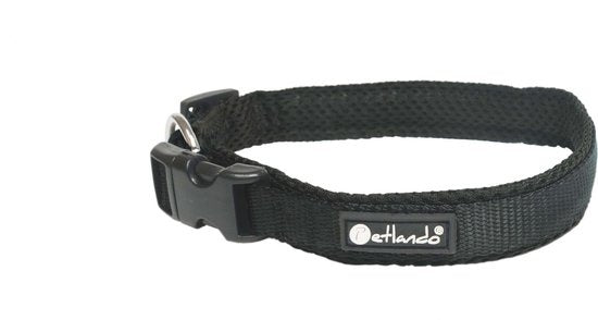 Hundehalsband Petlando Mesh Collar XL Schwarz 55-60cm