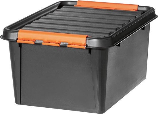 SmartStore™ Pro 31 Aufbewahrungsbox 32L schwarz - Stapelbar und verschachtelbar - Lebensmittelgeprüft - Aufbewahrungsbox