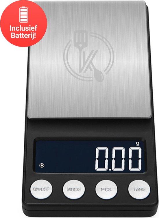 Kitchenwell digitale Mini-Präzisionsküchenwaage - 0