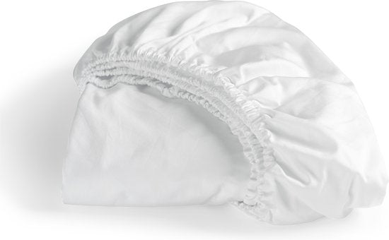 Cinderella - Sonntags - Spannbetttuch - Satin - 180x210 cm - bis zu 25 cm - Weiß