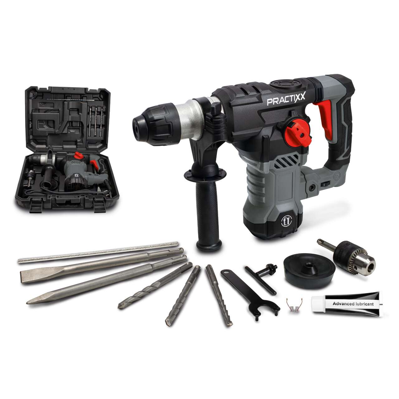 Bohrhammer PX-BH-7V Practixx - 7J | Vario-Speed | 1500W | SDS-Plus | inkl. Koffer