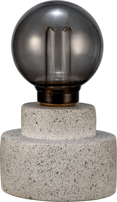 Pauleen Noble Flare Tafellamp - 2xAA - beton