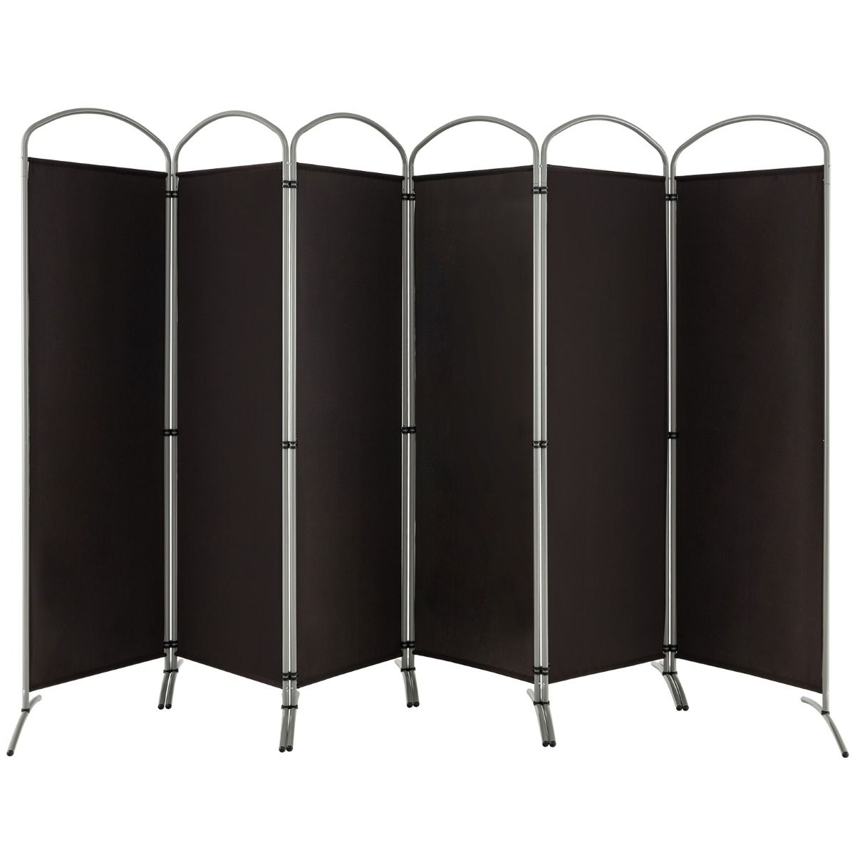 Coast Chamber Screen - 6 Paneele - Polyester - 331 x 51 x 188 cm - Braun – Bild 2
