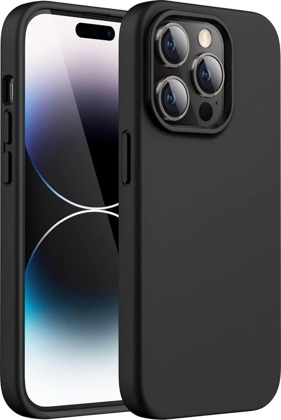 Podec Phone Case Schwarz Geeignet Für iPhone 14 pro Max Case und Bildschirmschutz Schutzglas