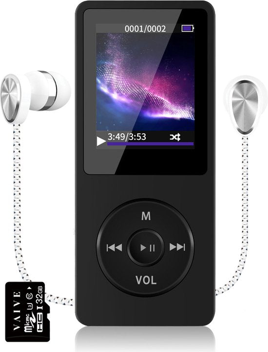 VAIVE - HiFi MP3 / MP4 Player Bluetooth - Diktiergerät - Dicataphone - FM Radio
