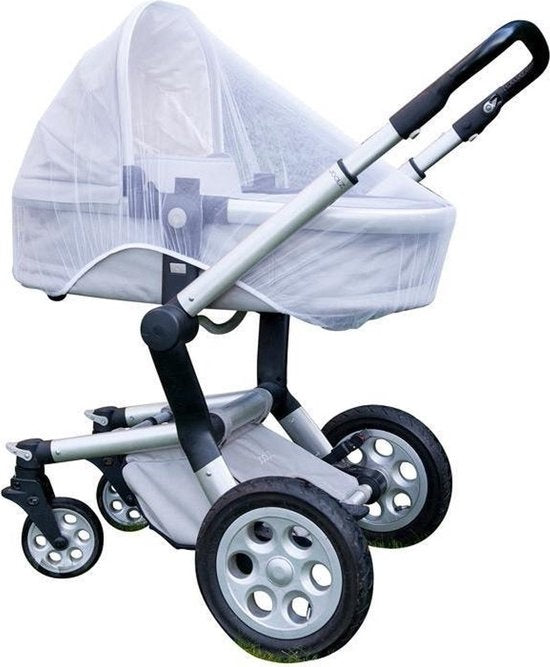 Moskitonetz für Kinderwagen | Buggy Moskitonetz | Weiß
