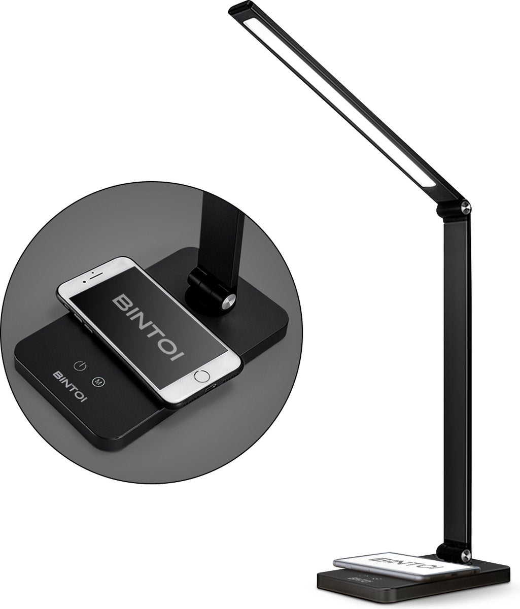 Bintoi® DL200 - Schreibtischlampe LED - Leselampe - Bettlampe - Touch Control - Dimmbar - Weißes und warmes Licht