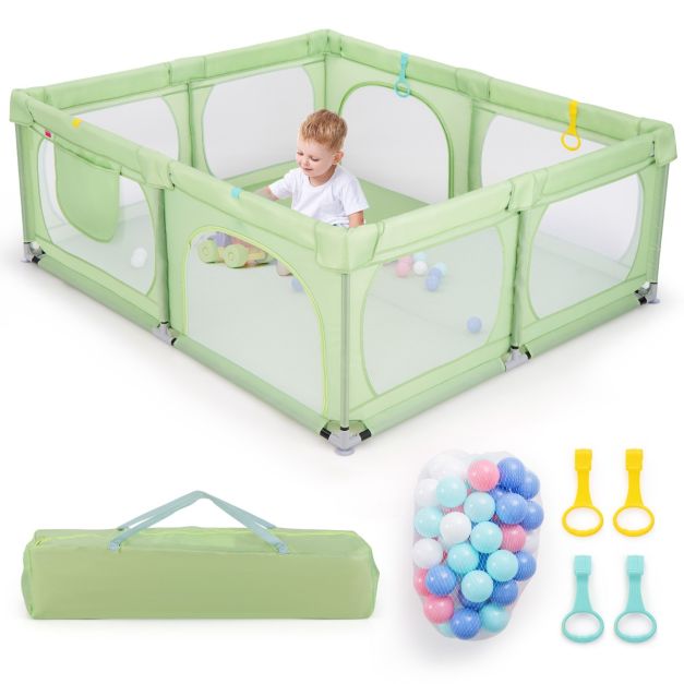 Coast Baby Box - 4 Handringe - 50 Meereskugeln - 189 x 158 x 68 cm - Grün
