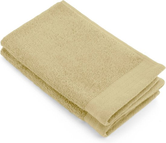 WALRA Gästehandtuch Soft Cotton Corn Yellow - 2x 30x50 cm