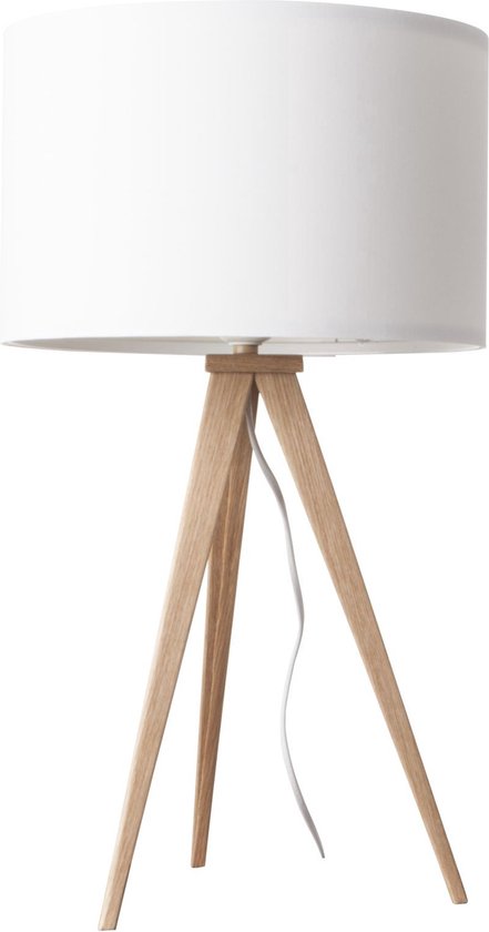 Stativ Tischlampe Holz - Zuiver - weiß