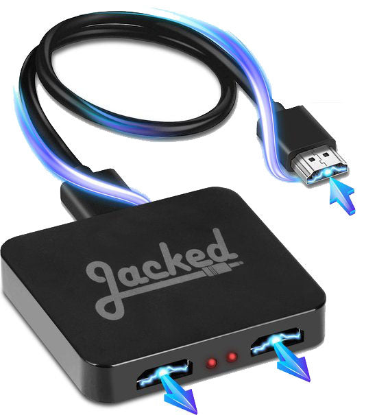 2-Wege-HDMI-Splitter mit Buchse 1 Eingang 2 Ausgänge oder 2 Eingänge 1 Ausgang - HDMI-Umschalter 4K