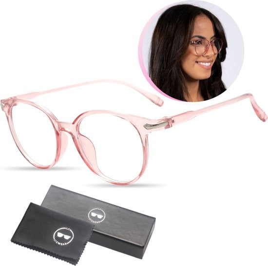 LC Eyewear Computerbrille - Blaulichtbrille - Displaybrille - Unisex - Transparent Pink